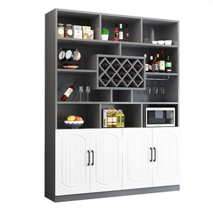 酒柜餐边柜客厅展示柜欧式轻奢高档储物柜玄关柜隔断柜子2023新款