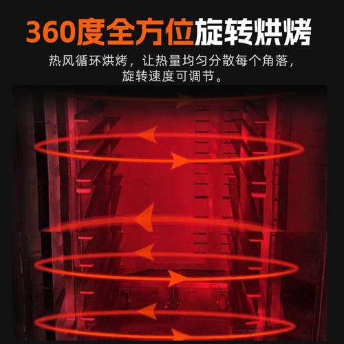 热风旋转烤炉红薯月饼桃酥面包循环烤箱64盘大型烤鸭炉食品厂烤炉