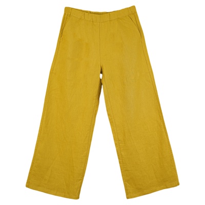 轻薄透气亲子款苎麻秋季长裤