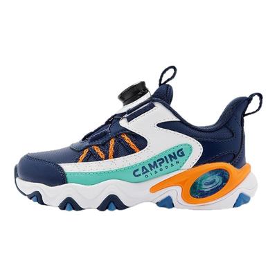 乔丹童鞋儿童男小童运动鞋2025秋冬新款皮面休闲鞋户外跑步鞋男童