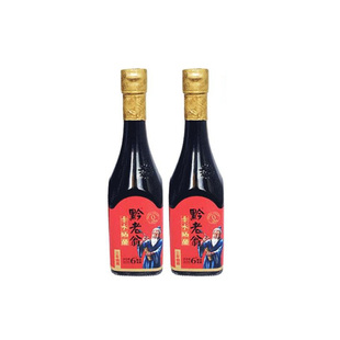 贵州特产 赤水黔老翁晒醋 三年手工6度晒醋365ml*2瓶礼遇礼盒