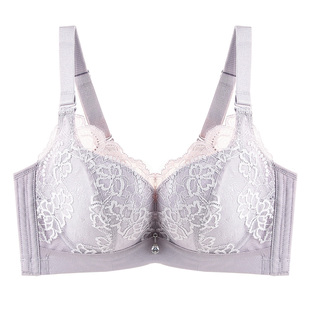 奥维丝丽小胸平胸内衣女聚拢收副乳防下垂AB加厚聚拢性感蕾丝内衣