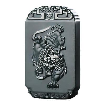 塔青玉新疆和田玉墨玉貔貅吊坠