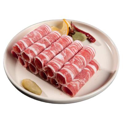 大庄园 原切羊肉卷涮羊肉火锅肉片进口羊排肉片500g*3