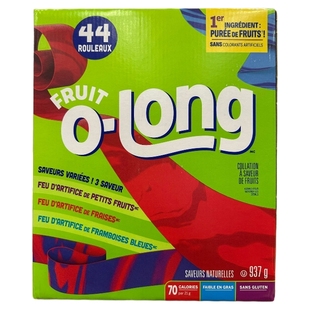 加拿大直邮Fruit By The Foot天然多口味维生素果汁卷果汁糖937g