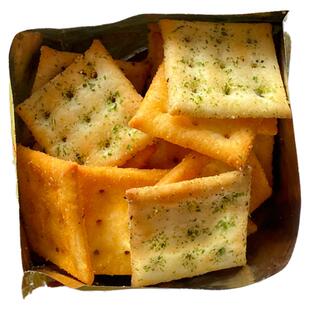 太好吃了！海苔椒麻苏打小饼干薄脆饼干早餐办公室小零食休闲食品