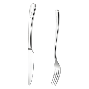 牛排刀叉盘件套装不锈钢316专用切吃的西餐餐具勺餐盘食品级家用