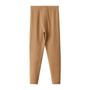 红豆儿童德绒保暖裤男童女童羊毛线裤内穿大童高腰蚕丝发热秋裤厚