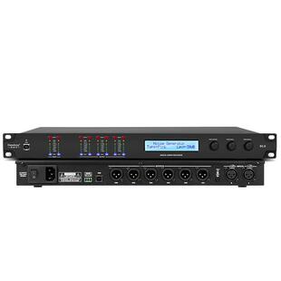 得普声D2.6音频处理器二进六出前级数字混响效果防啸叫均衡噪声门