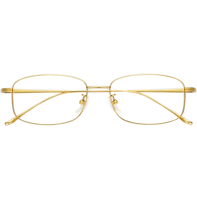 IDiom男女同款小脸方框镜框纯钛