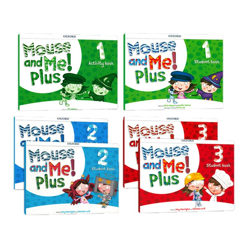 【原版正品】进口mouse and me plus牛津幼儿英语教材书籍123全级别学生套装 含学生课本+练习册 幼儿园小班启蒙英语教材