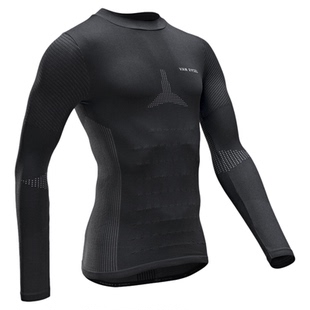 迪卡侬秋冬排汗衫骑行内衣压缩速干衣运动上衣滑雪保暖内衣女OVRC