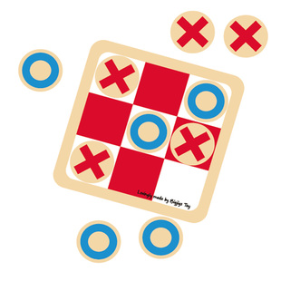 井字棋磁性棋三子棋幼儿童桌游2人对战桌面游戏逻辑亲子益智玩具