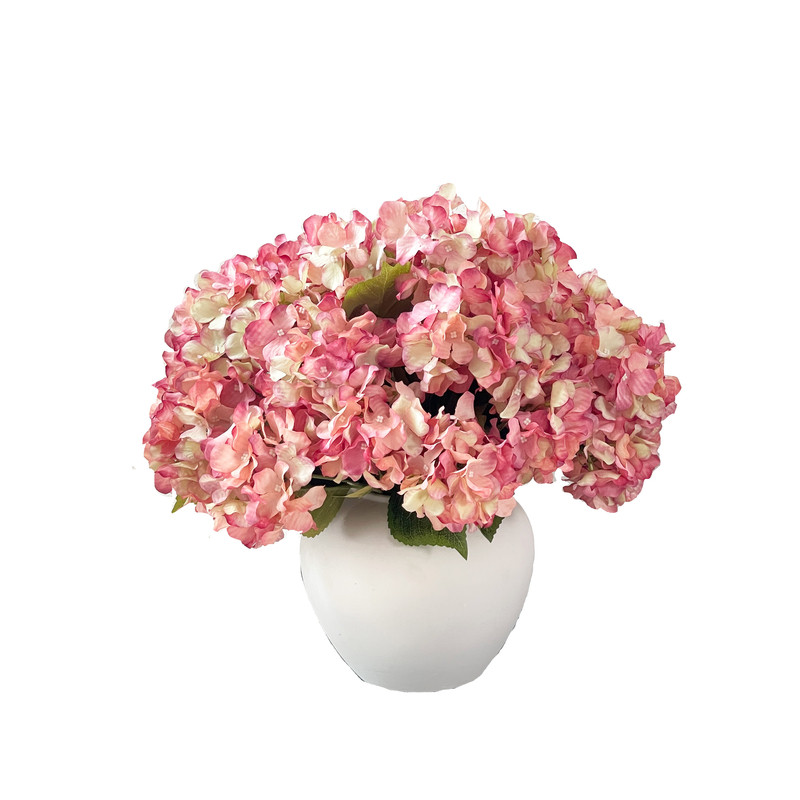 3D打印逼真绣球花韩系卷边假花