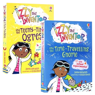 usborne 发明家伊兹2册 英文原版 Izzy the Inventor the Unexpected Unicorn 尤斯伯恩爆笑漫画桥梁书 奇幻冒险科学实验STEM题材