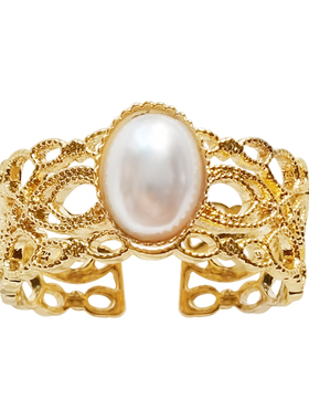 镂空开口戒指uzurod法式欧美风