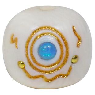 猛犸象牙雕刻描金老型桶珠镶嵌散珠顶珠佛珠手串星月金刚菩提配件