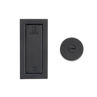 普佰特外挂式移门锁隐藏推拉门锁卧室幽灵门门锁门中门内嵌木门锁