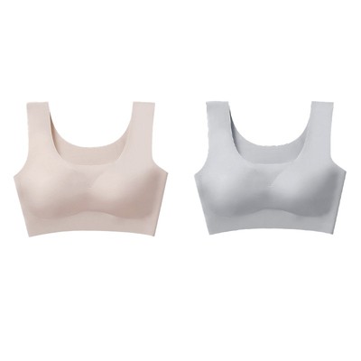 浪莎无痕内衣女小胸聚拢运动睡眠美背吊带少女背心式文胸罩无钢圈
