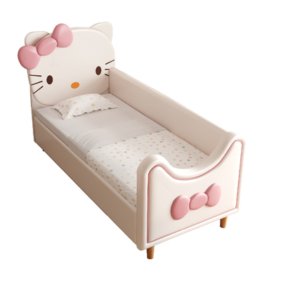 hellokitty儿童拼接床女孩公主床边加宽神器单人小床带护栏婴儿床