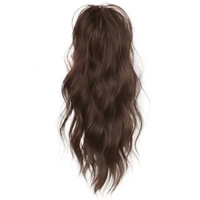 misssecret半扎水波纹抓夹高马尾