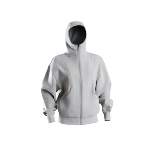 Monster Guardians恣意系列女子秋冬加绒聚热锁温连帽落肩外套