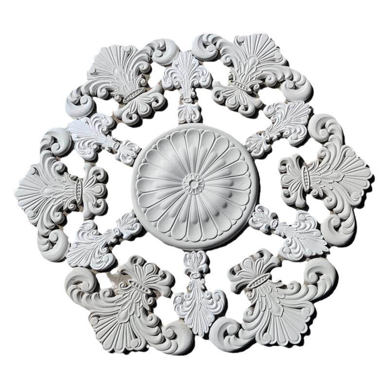 60cm1米石膏组合拼花灯盘法式欧式美式客厅吊顶造型设计师款包邮