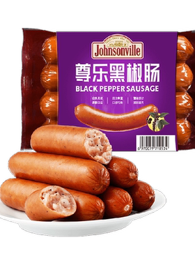 尊乐黑椒纯猪肉烤肠北美硬木烟熏