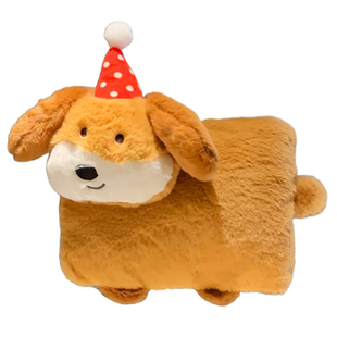 可爱小狗暖宝宝充电防爆热水袋被窝专用暖手宝女生插手毛绒暖水袋