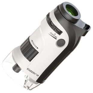 专业级显微镜儿童科学中小学生用100-260倍高清消色差光学放大手持便携式三合一可看生物细胞电子生日礼物