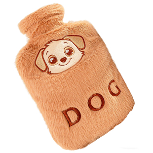 双插手热水袋注水大号女生卡通可爱暖水袋可拆洗儿童小号暖手袋