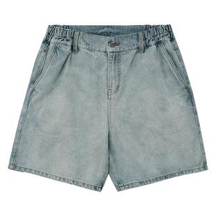 BD夏季美式修身牛仔短裤男简约复古纯棉运动短裤男