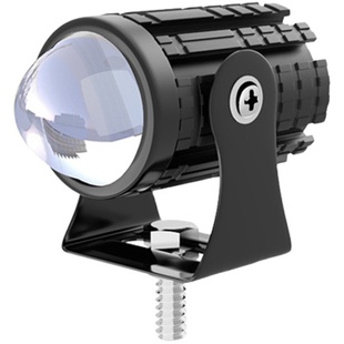 电动车超亮led大灯摩托车外置透镜射灯12v强光夜骑超亮三轮车前灯