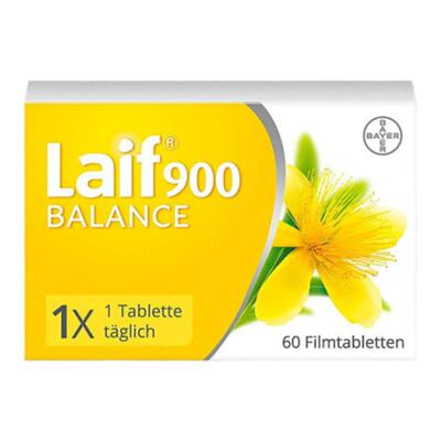 欧洲直邮德国Laif拜耳圣约翰草片60粒植物性抗抑郁缓解情绪压力