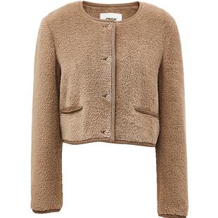 【ONLY奥莱】春夏新款简约通勤舒适圆领正肩短款外套女