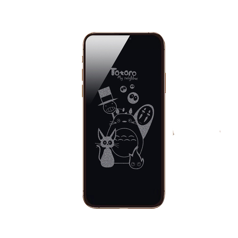 卡通可爱适用苹果16息影钢化膜iPhone11隐形手机膜12 XR女款13Pro卡通全覆盖15Pro Max屏幕玻璃贴膜