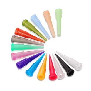 TT斜式点胶针头点胶机全塑料螺纹注胶针咀滴胶锥形针嘴提升回吸力