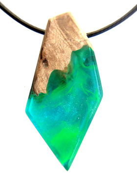 树脂夜光宇宙星辰情侣吊坠项链