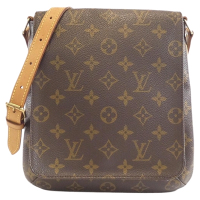 中古LV路易威登女包B级9新Monogram Musette 王菲包老花单肩包