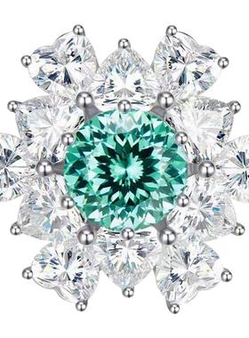 高级感帕拉伊巴色烟花戒指