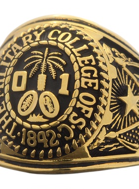 欧美复古纸牌屋同款925银戒指