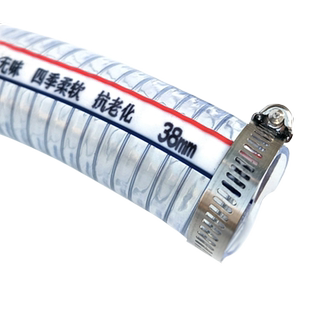 耐高温PVC钢丝软管耐160度塑料颗粒上料吸管自动吸料机输料输水管