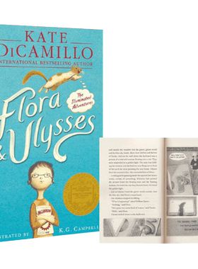 【中商原版】弗罗拉与松鼠侠 英文原版 Flora & Ulysses 纽伯瑞金奖小说 儿童文学 悬疑探险 魔幻 520L Kate Dicamillo 9岁+