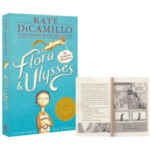 【中商原版】弗罗拉与松鼠侠 英文原版 Flora & Ulysses 纽伯瑞金奖小说 儿童文学 悬疑探险 魔幻 520L Kate Dicamillo 9岁+