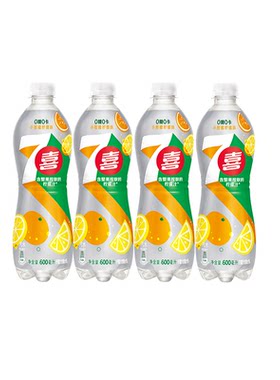7UP小柑橘柠檬汽水600ml*4瓶