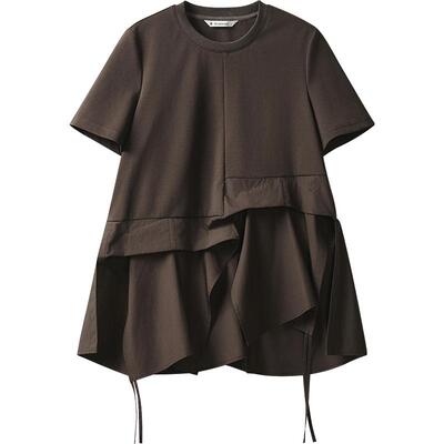 播商场同款设计感T恤女夏季不规则别致可露丽短袖上衣BDR3YD1765