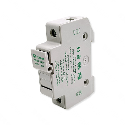 力特LPSM0001Z熔断器底座30A 600V LPSC保险丝座