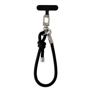 可调节手腕手机挂绳黑白灰高级感手绳高端金属卡扣腕带极简百搭出国旅游防盗绳男户外防丢吊绳女链伸缩挂件壳