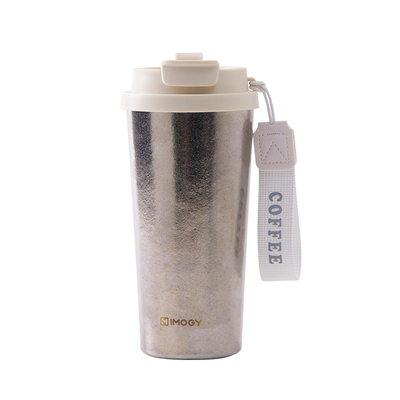 IMOGY艾曼格纯钛咖啡杯大容量保温杯高颜值车载随行男女钛杯