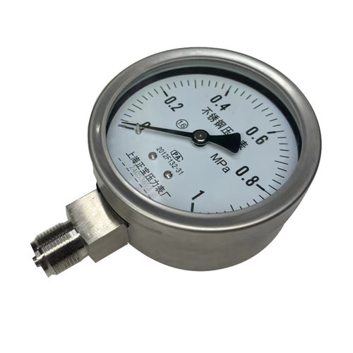 304全不锈钢压力表Y60BF防腐防锈Y100BF水压表气压表高温表蒸汽表